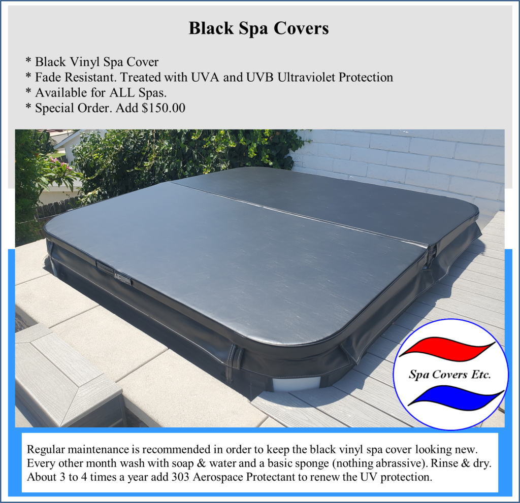 Black spa cover